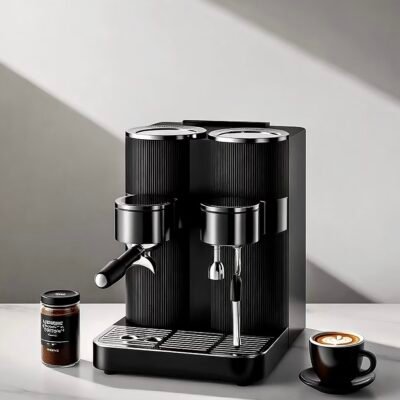 Semi automatic grinding integrated coffee machine