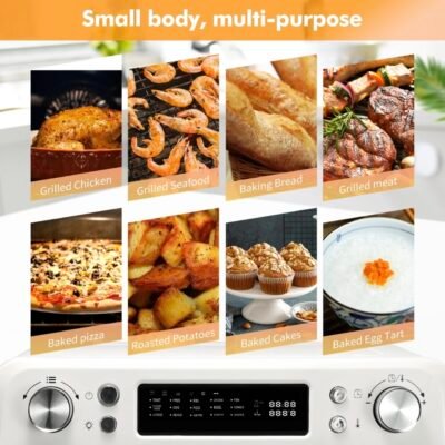 Steam baking and frying integrated intelligent oven