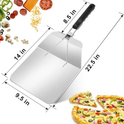 Foldable pizza scoop