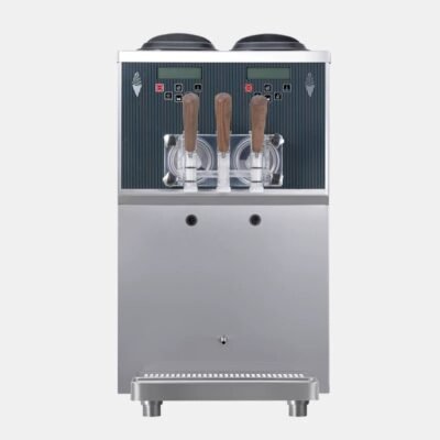 Fully automatic three head double cylinder commercial soft ice cream machine