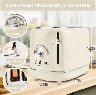 2 Slice Toaster With Extra-Wide slot