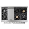 Commercial Oven and Stove Combination Unit
