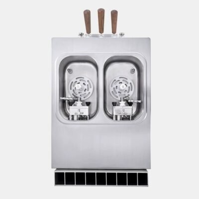 Fully automatic three head double cylinder commercial soft ice cream machine